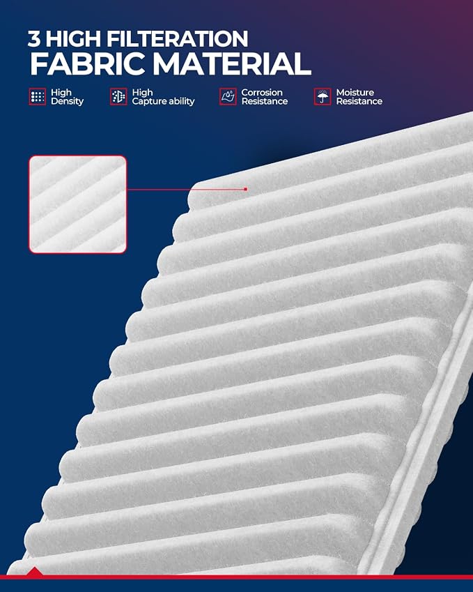 KAX Engine Air Filter, CA10495 Replacement - Image 4