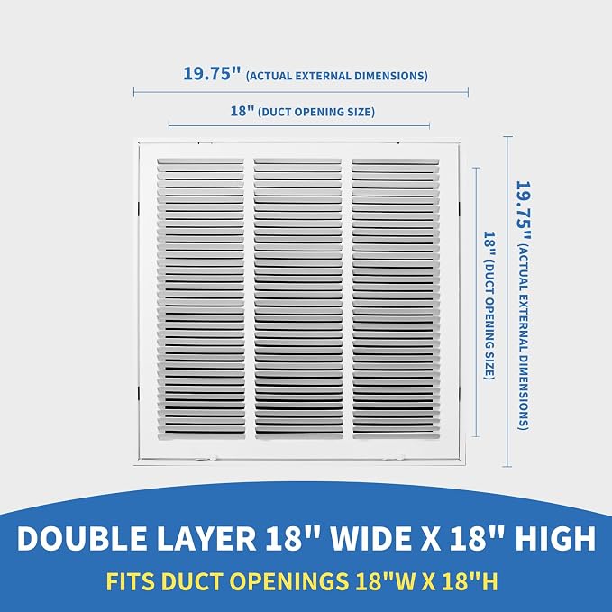 18 x18 Vent Cover, Return Air Vent Cover - Image 2
