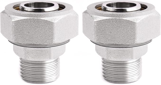 Straight Air Piping Fittings, 3/4"Piping x 3/4"Male NPT Threads Adapter Fittings by HKATOPS