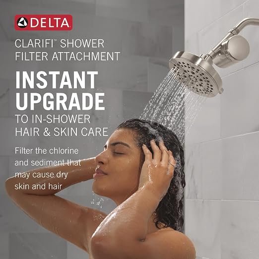 Delta Faucet Clarifi Standard Shower Filter Attachment Brushed Nickel - Image 2