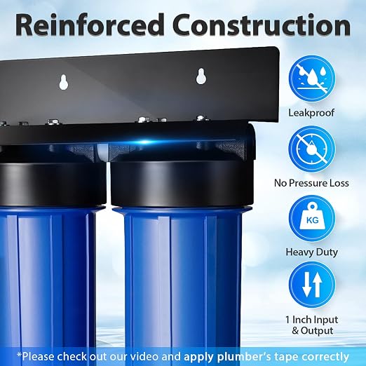 iSpring Whole House Water Filter System, Highly Reduces Iron, 2-Stage Whole - Image 2
