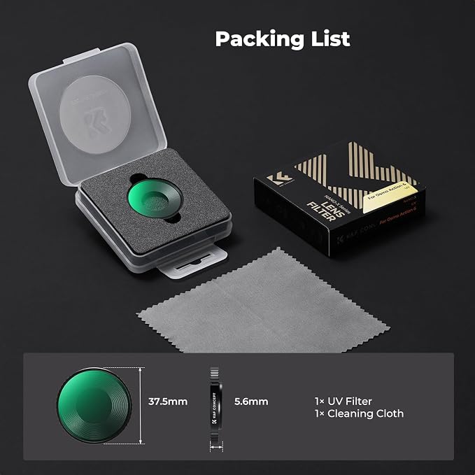 K&F CONCEPT Screw on UV Filter Compatible - Image 6