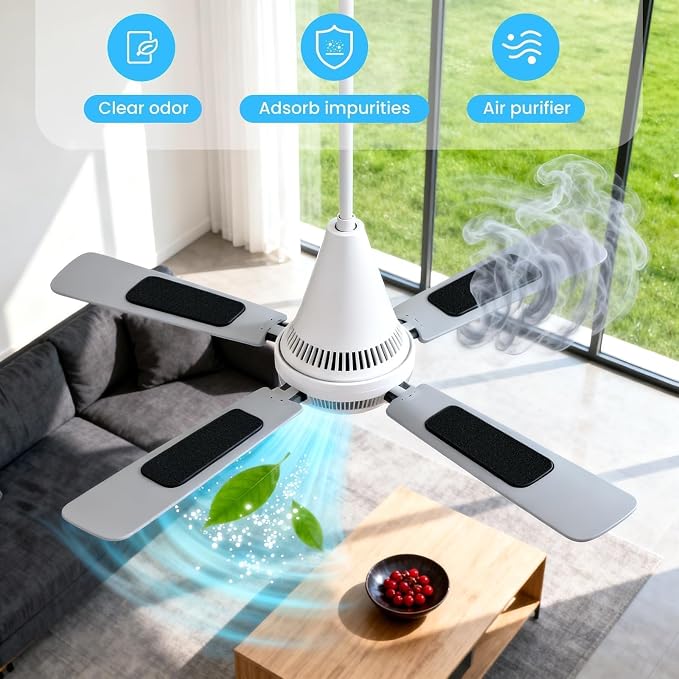 20pcs Coconut Carbon Ceiling Fan Filters - Image 7