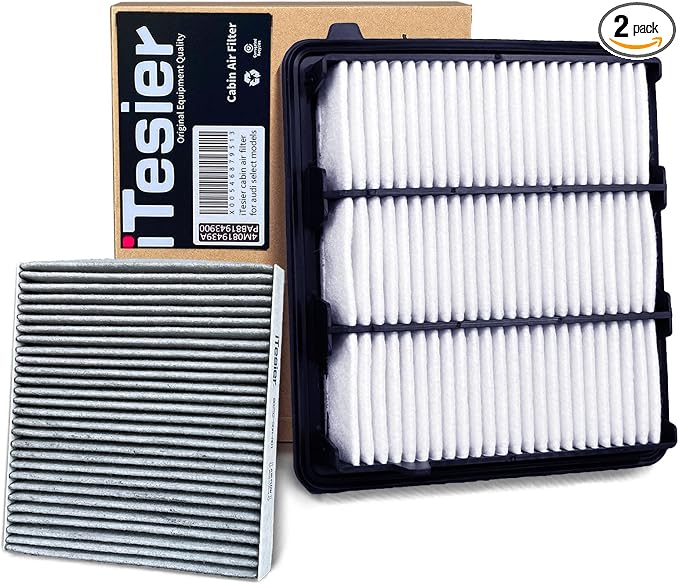 Engine & Cabin Air Filter Kit for CRV 1.5L Gas, Civic 1.5L Gas, Replaces by ITESIER