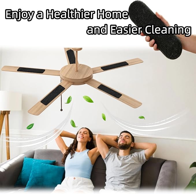 Ceiling Fan Filters for Blades 10 Pack Fan Blade Air Purifier Pads - Image 7