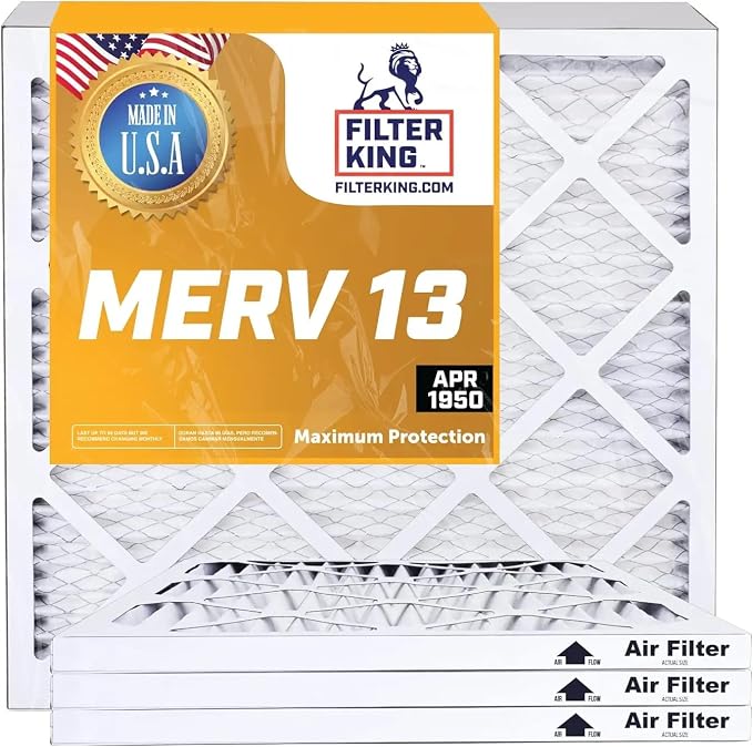 Filter King 16.5x21.5x1 Air Filter | 6-PACK | MERV 13 HVAC Pleated A/C Furnace by FilterKing