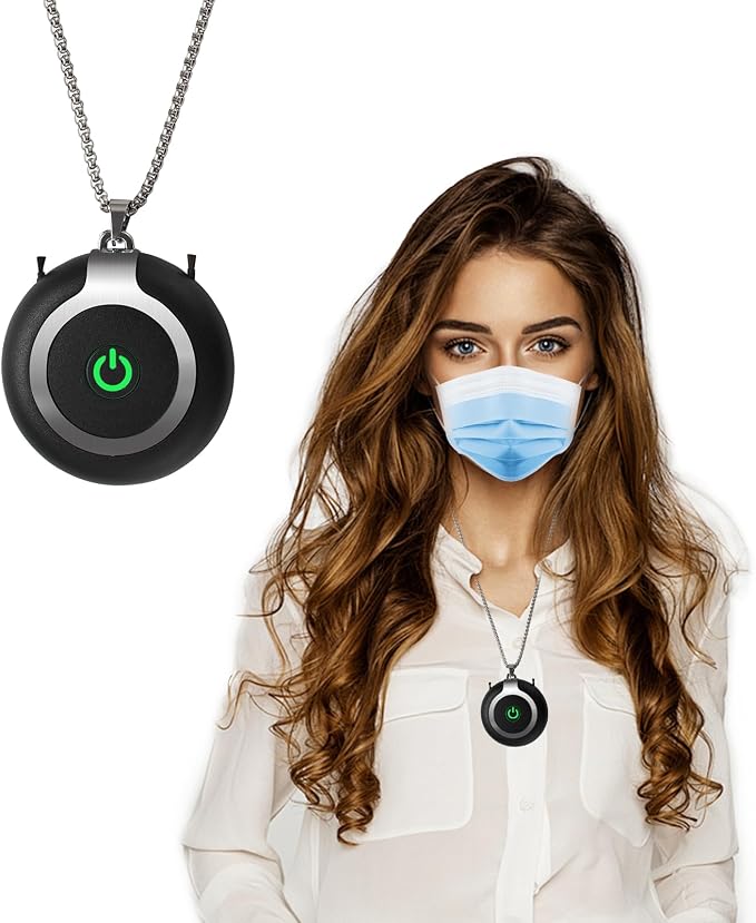 Rechargeable Ionizer Air Purifier, Wearable Air Purifier, Mini Necklace Air by ZOCALOK