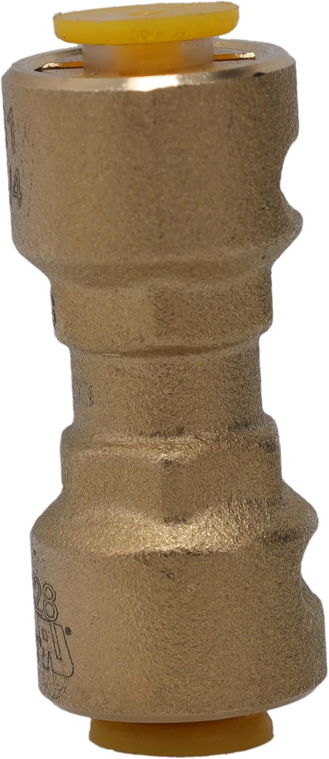 Supplying Demand SB1 1/4 Inch Quick Connect HVAC Brass Coupler Fitting - Image 4