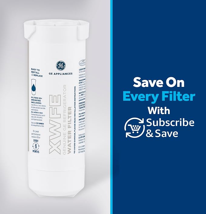 GE XWFE™ Refrigerator Water Filter, Genuine Replacement Filter, Certified to - Image 6