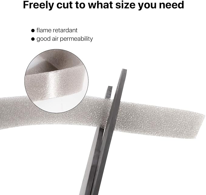 Foam Weather Stripping-3 Rolls, 1/2 Inch Wide X 1/2 Inch Thick Total 20 Feet - Image 5