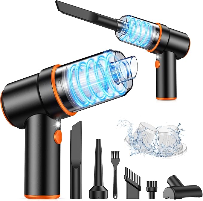 KMM Handheld Car Vacuum Cleaner, 9000PA Vacuum Cleaner & Air Duster, 120W High by KMM