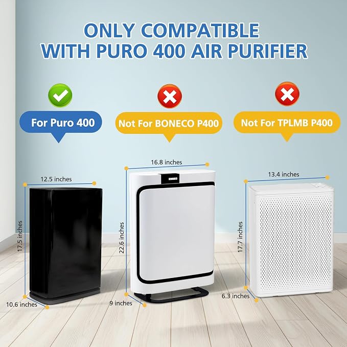 400 Air Purifier Replacement Filter True HP-14 HEPA Filter Compatible - Image 5