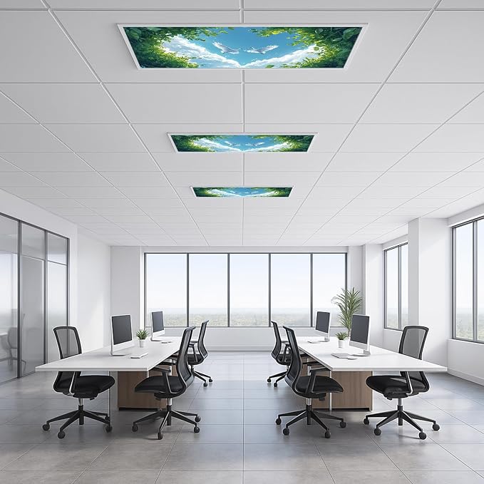 2 Pack Fluorescent Light Covers 4x2 ft Magnetic Light Covers - Image 6