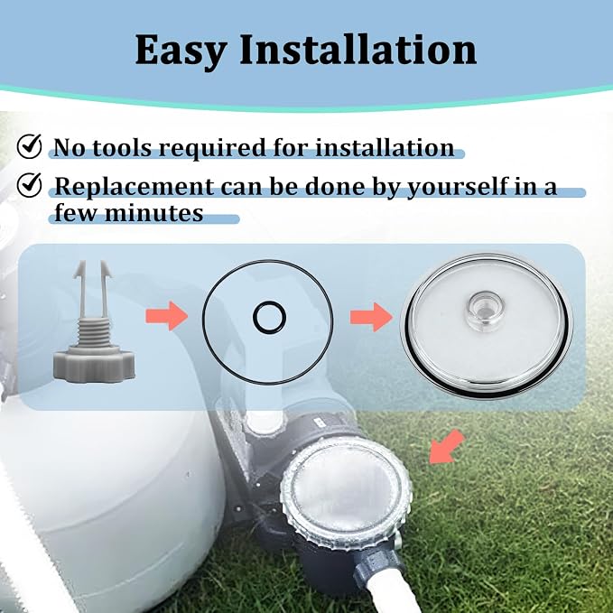 Pool Leaf Trap Cover Lid with O-Ring and Valve Kit - Image 6