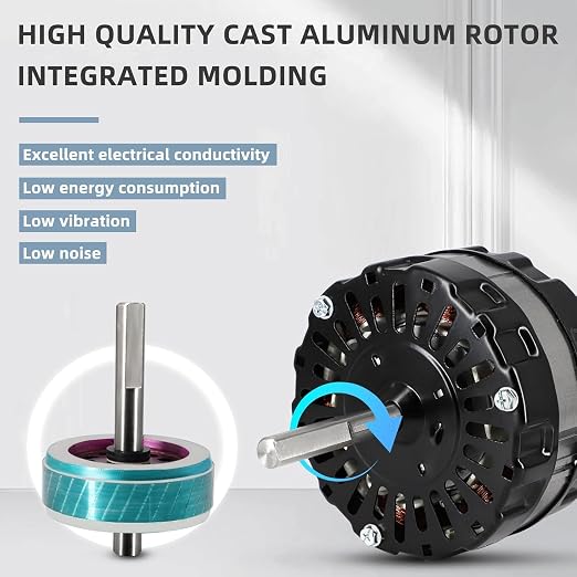 Criditpid F0510B2944 F0510B2497 Power Vent Attic Fan Motor & 58033 Adjustable - Image 5