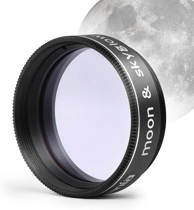 Astromania Telescope Moon Filter 1.25 Inch, Moon Skyglow Filter Reduces Moon by AstromaniaOptics