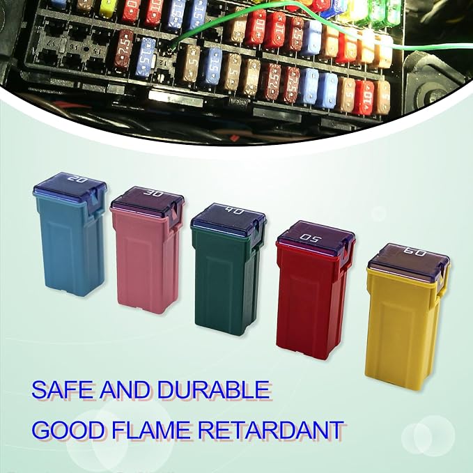 10pcs Upgraded Automotive Tall Profile Box Shaped Micro Cartridge Fuses JCASE - Image 5