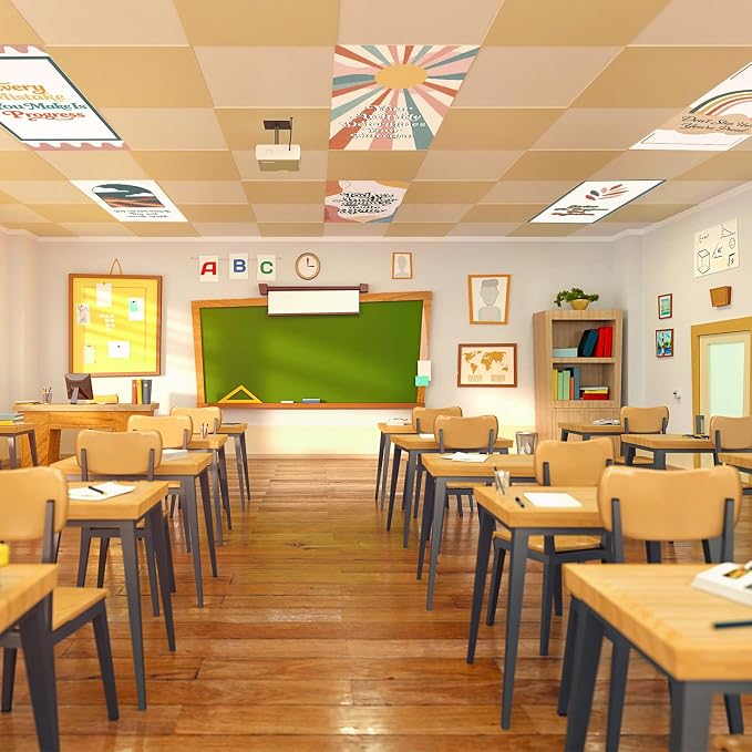 Outus Fluorescent Light Cover Classroom Lighting Cover - Image 7