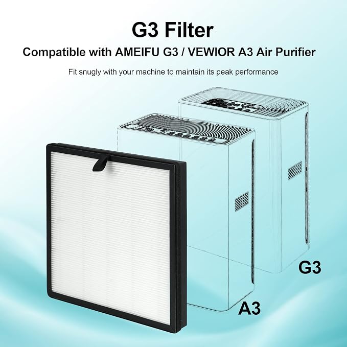 2 Packs Replacement Filter Compatible - Image 2