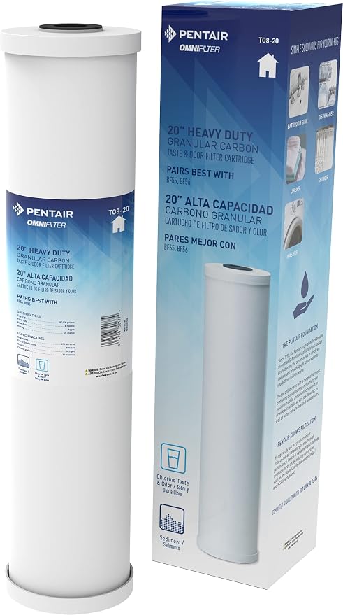 Pentair OMNIFilter TO8-20 Carbon Water Filter Replacement Cartridge, 20 Inch x by PentairOmniFilter