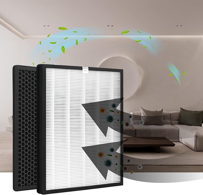 4 Sets Replacement Filters for Alexapure Breeze AP-B102 and 3049 Air Cleaner - Image 7