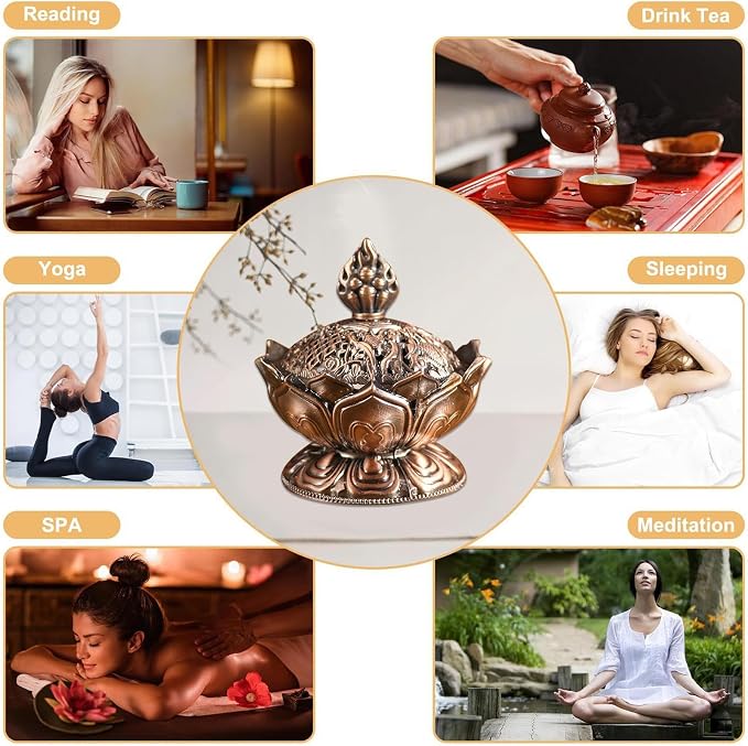 Aromatherapy Cone Stand – Garden Meditation Statue, Air Cleansing Figurine | - Image 8