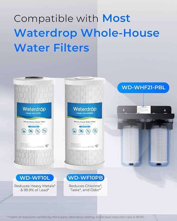 Waterdrop WF10PBL Whole House Water Filter, Compatible - Image 2