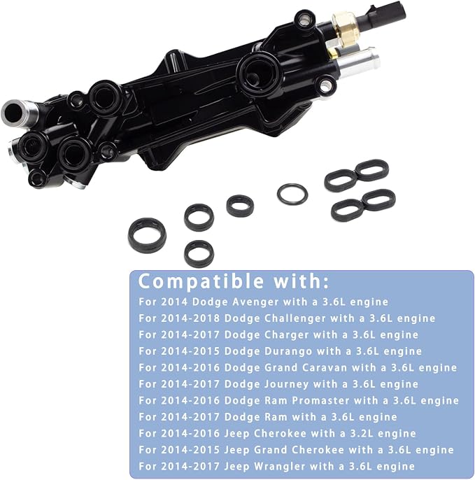 926-959 Aluminum Engine Oil Filter Housing Oil Cooler Kit - Image 5