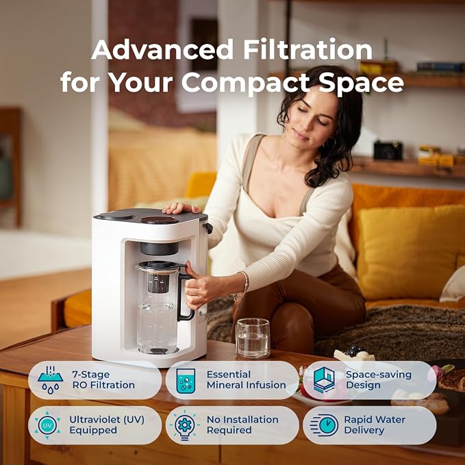 Bluevua RO100ROPOT-Lite Reverse Osmosis System Countertop Water Filter - Image 2