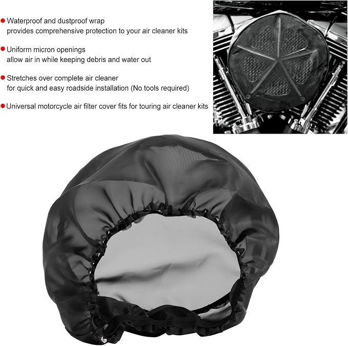 Joyzan Air Filter Protective Cover, Waterproof Universal Cold Intake Cleaner - Image 6