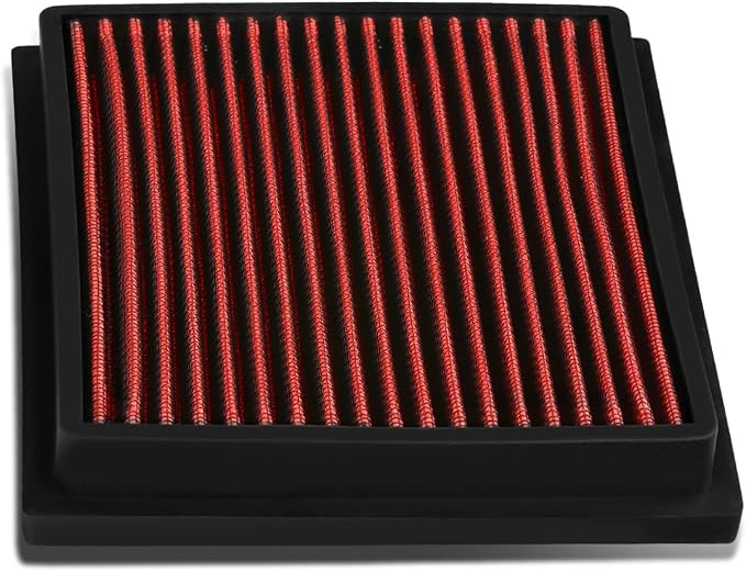 DNA Motoring AFPN-071-RD Clean Air Washable Drop In Panel Air Filter Enhance by DNAMOTORING