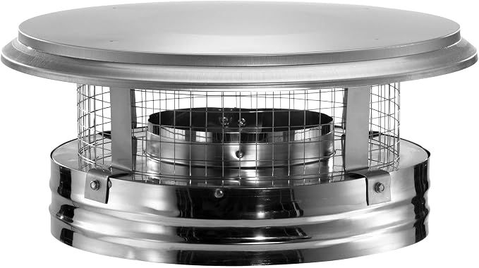 DuraVent DuraPlus 15 Inch Triple Wall Stainless Steel Round Chimney Cap by DuraVent