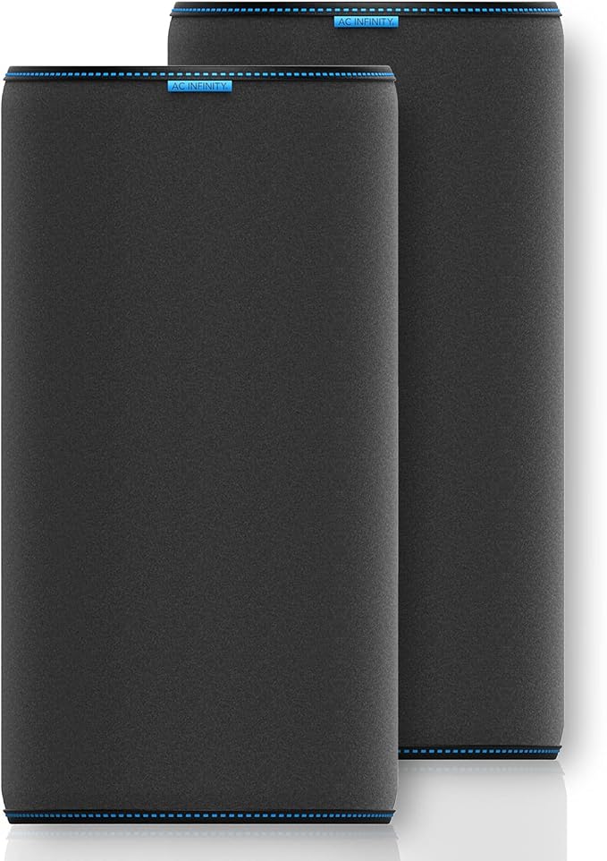 AC Infinity Pre-Filter Cloth 8”, Replacement Inline Filter Sleeve 2-Pack by ACInfinity