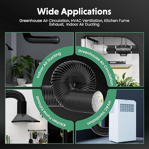 InfiniPower 4 Inch 195 CFM Inline Ventilation Fan 4" Air Carbon Filter - Image 6