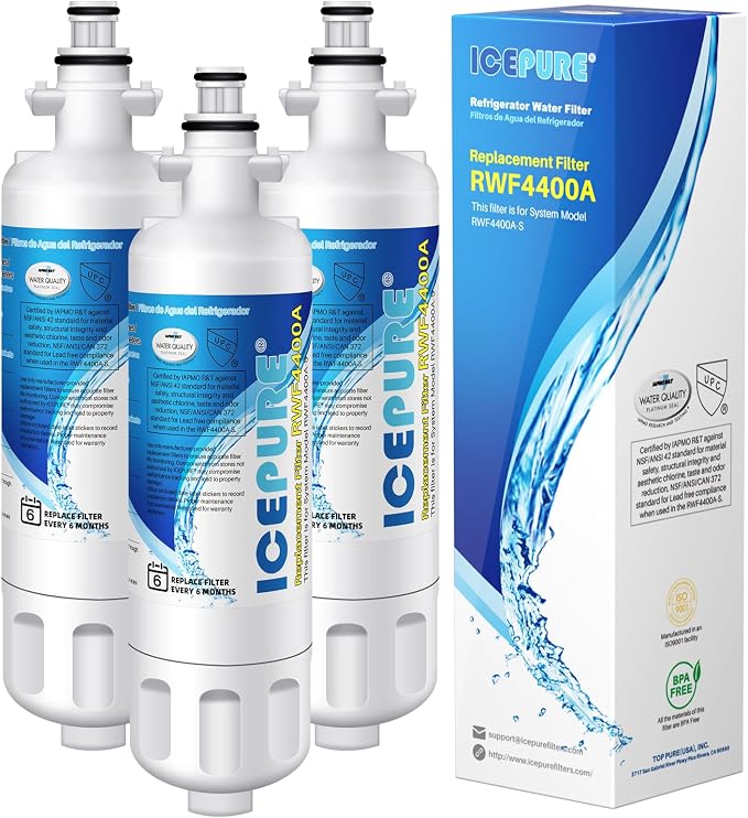 ICEPURE 4874960100 Refrigerator Water Filter Replacement by ICEPURE