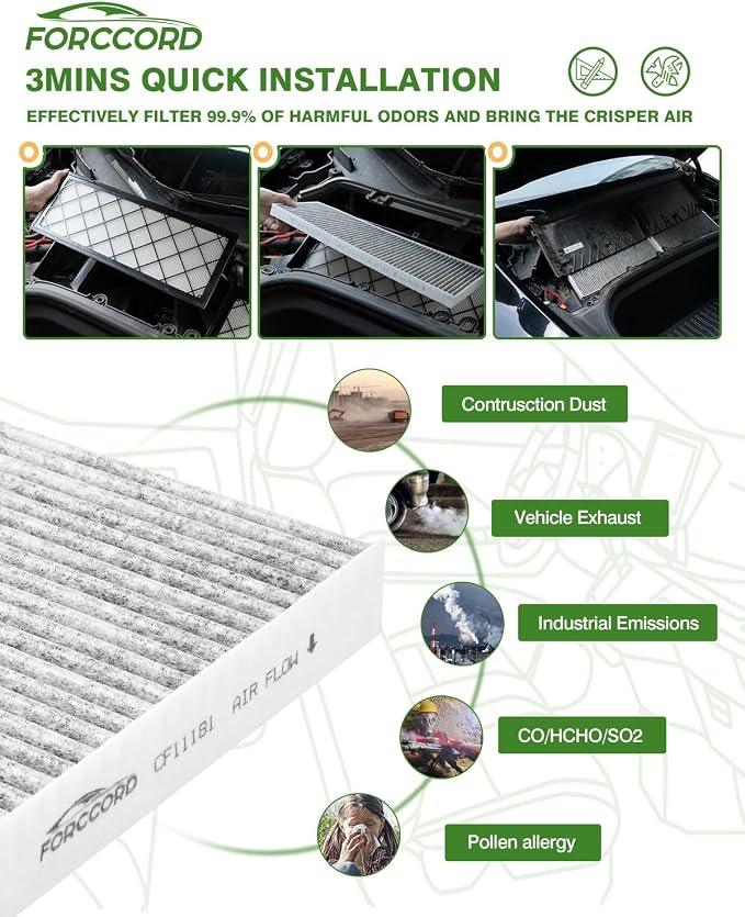 2-Pack HEPA Cabin Air Filter Fits - Image 6