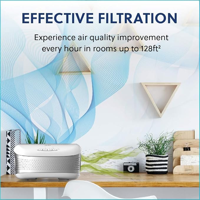 Homedics TotalClean Desktop Air Purifier – 360-Degree HEPA Filter - Image 6