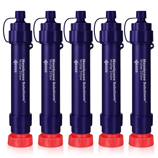 Membrane Solutions Water Filter Straw S2, NSF/ANSI 42&372&401 Certified by MembraneSolutions