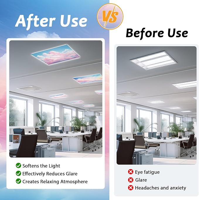 6 Pcs Fluorescent Light Covers - Image 5