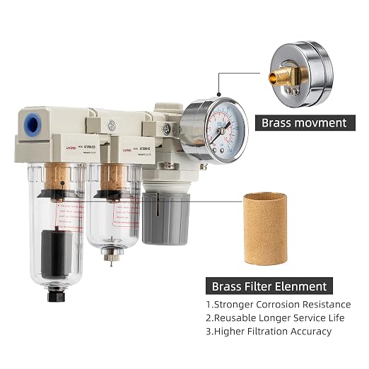 Air Pressure Regulator 1/4 NPT, Air Compressor Water Separator, Air Compressor - Image 4
