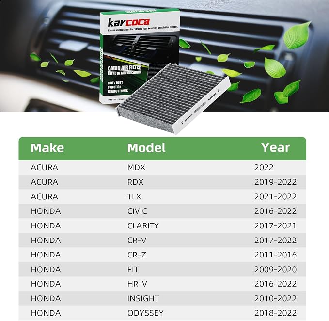 CF11182 Cabin Air Filter With Activated Carbon Compatible with Honda Civic - Image 6