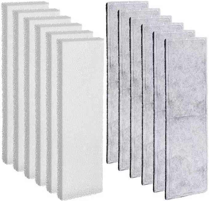 Pangda 12 Pcs Carbon Filter Foam Pads and Foam Filters Compatible by Pangda