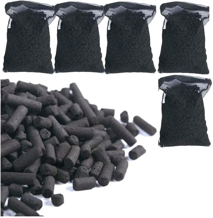 Wave Point 5 lbs Premium Virgin Activated Carbon Charcoal Pellets in 5 Filter by Wave+Point