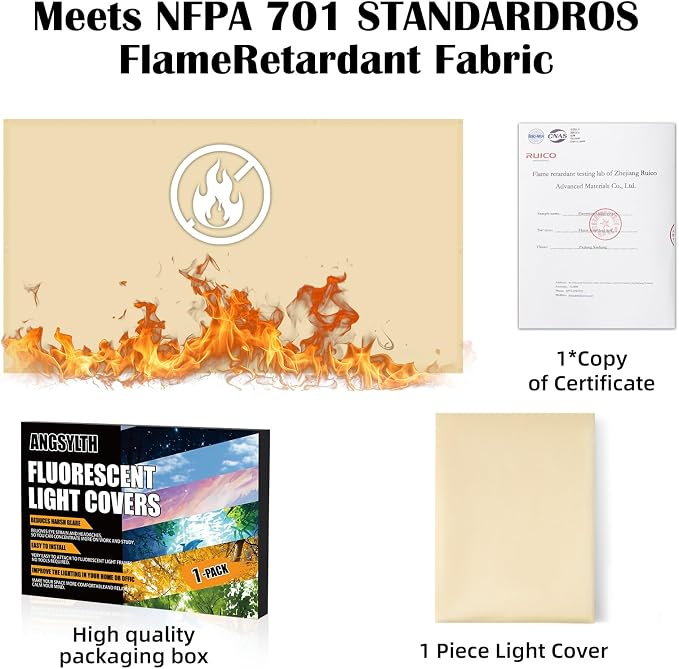 Fluorescent Light Covers -1PCS 4x2 Feet Classroom Covers - Image 5