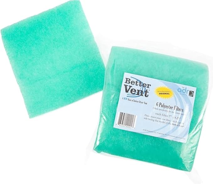 BetterVent Indoor Dryer Vent and Polyester Dryer Filter Replacements by BetterVent