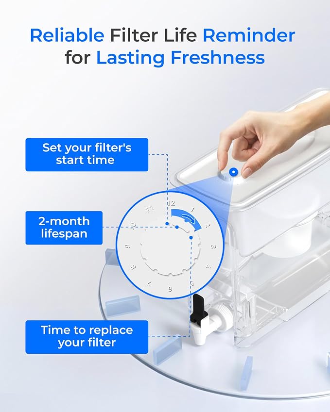 Waterdrop Large 35-Cup Water Filter Dispenser - Image 8