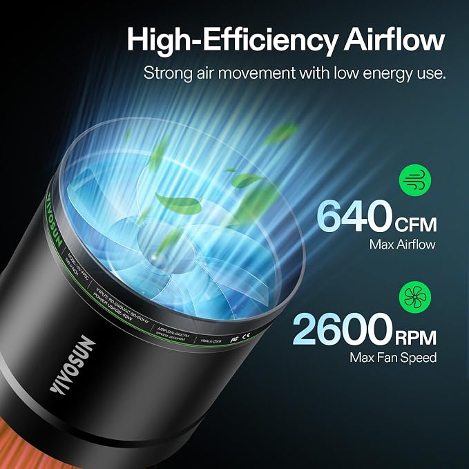 VIVOSUN 8” Inline Booster Duct Fan - Image 5