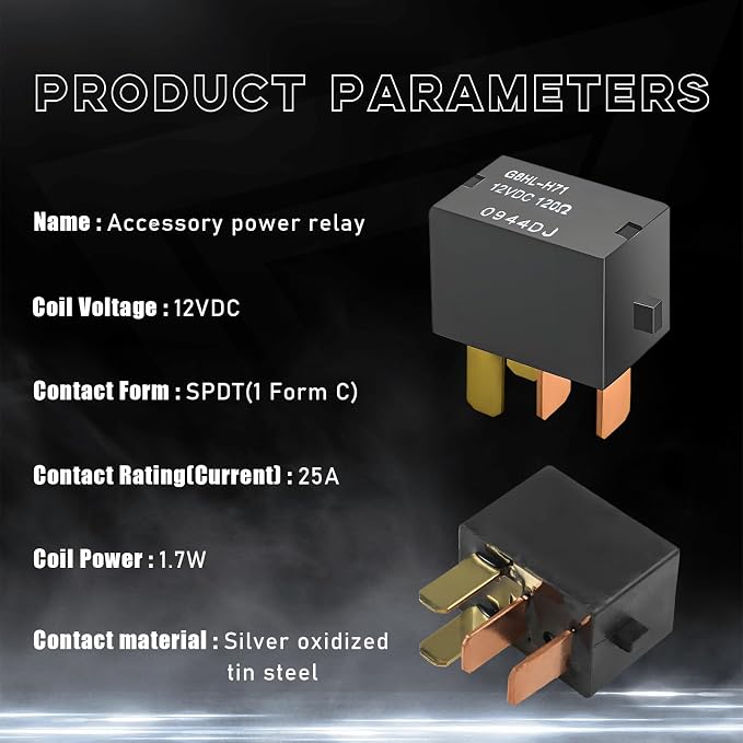 Ohleats 2PCS Car AC Relay, G8HL-H71 AC and Starter Relays Replace 39794-SDA-A03 - Image 3