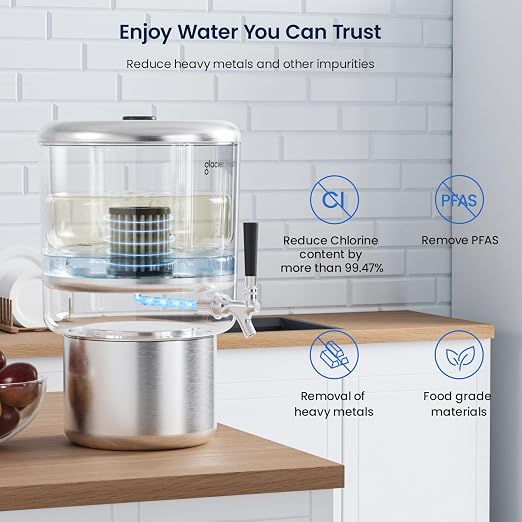 GLACIER FRESH 2.25G Stainless Steel Countertop Water Filtration System - Image 2