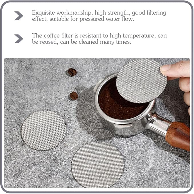 Cabilock 2pcs Stainless Steel Espresso Filter Plate Coffee Machine Compatible - Image 6